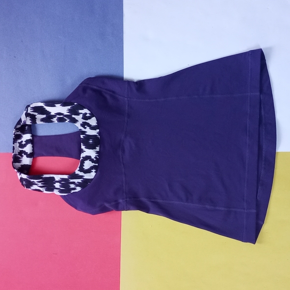 Lululemon Purple Scoop Neck Activewear Top